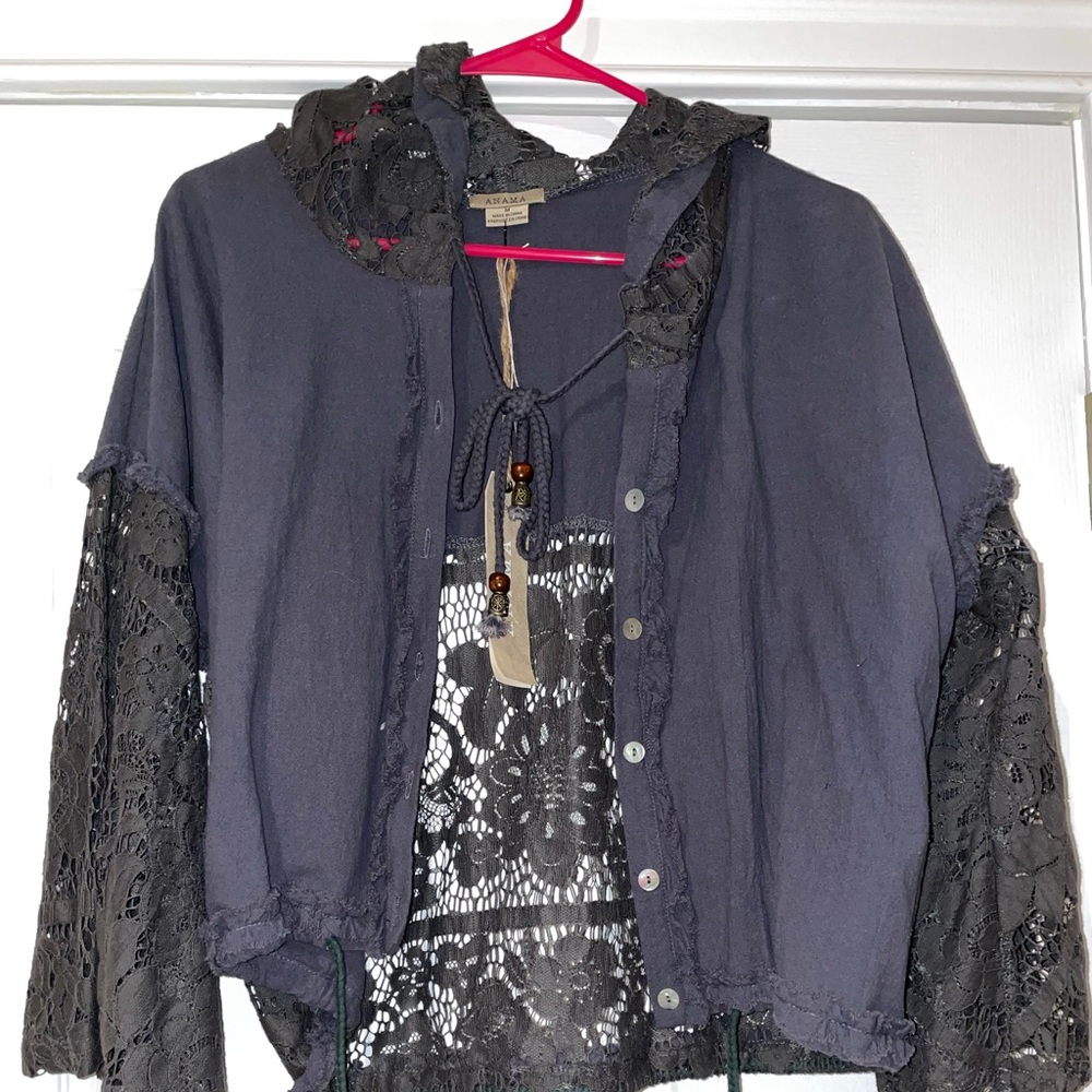 Cardigan tie top